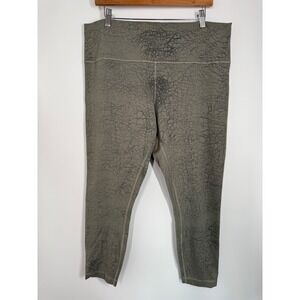 Lululemon Wunder Train High Rise Tight 25" Leggings Size‎ 18 Cracked Stone Print